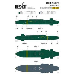 RESKIT TAURUS missiles (2 pcs.) - 3D printed - 1:32