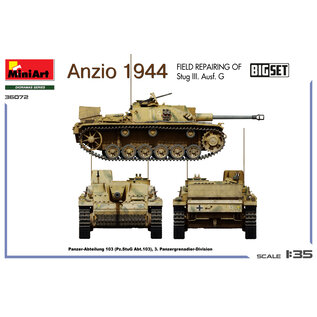 MiniArt Anzio 1944. Field Repairing of StuGIII Ausf. G - BIG SET - 1:35