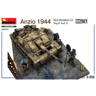 MiniArt Anzio 1944. Field Repairing of StuGIII Ausf. G - BIG SET - 1:35