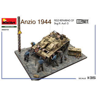 MiniArt Anzio 1944. Field Repairing of StuGIII Ausf. G - BIG SET - 1:35