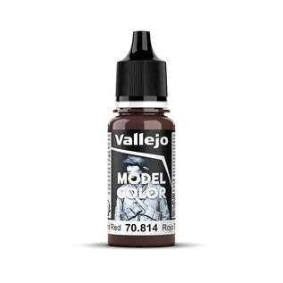 Vallejo Model Color - 814 - Rot Gebrannt (Burnt Red), 18 ml