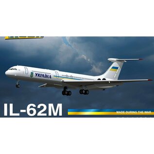Rush Model Kits Ilyushin Il-62M Ukraine Air Enterprise - 1:144