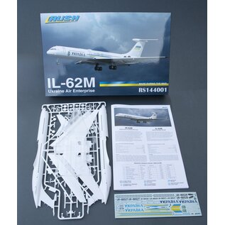Rush Model Kits Ilyushin Il-62M Ukraine Air Enterprise - 1:144