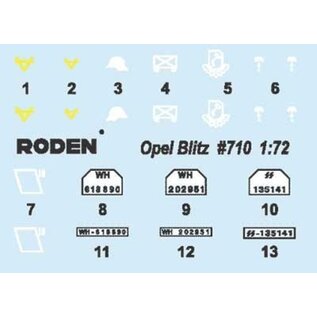 Roden Opel Blitz Kfz. 305 4x2 - 1:72