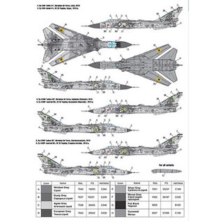 Foxbot Decals Sukhoi Su-24M/MR, Digital Dragons, Ukrainian Air Force with Stencils - 1:72
