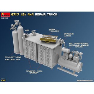 MiniArt G7117 1.5t 4×4 Repair Truck - 1:35