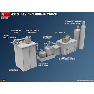 MiniArt G7117 1.5t 4×4 Repair Truck - 1:35