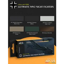 ARCUS Hobby Colors Arcus - 2006 Luftwaffe WW2 Night Fighters