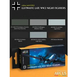 ARCUS Hobby Colors Arcus - 2012 Luftwaffe Late WW2 Night Fighters