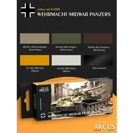 ARCUS Hobby Colors Arcus - 2098 Wehrmacht Midwar Panzers