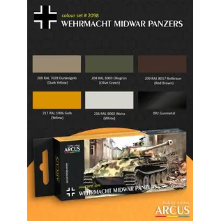 ARCUS Hobby Colors 2098 Wehrmacht Midwar Panzers
