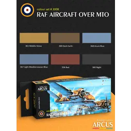ARCUS Hobby Colors Arcus - 3008 RAF Aircrafts over MTO