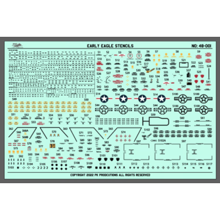 PK Productions Early Eagle Stencils - 1:48