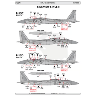 PK Productions Early Eagle Stencils - 1:48