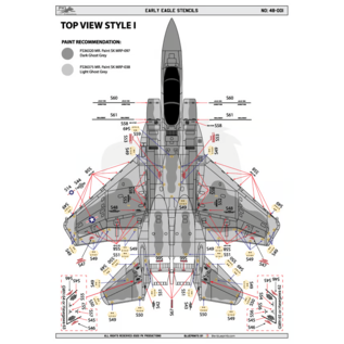 PK Productions Early Eagle Stencils - 1:48