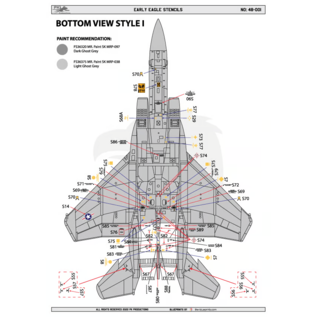 PK Productions Early Eagle Stencils - 1:48