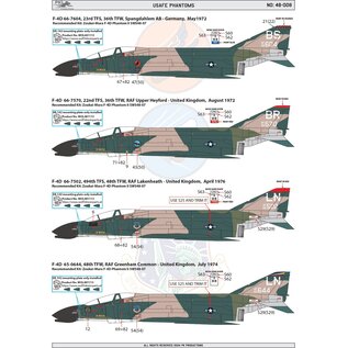 PK Productions USAFE F-4D/E Phantoms - 1:48