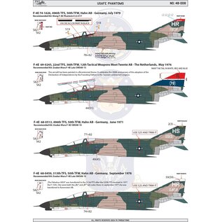 PK Productions USAFE F-4D/E Phantoms - 1:48