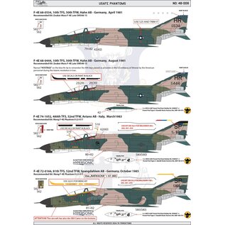 PK Productions USAFE F-4D/E Phantoms - 1:48