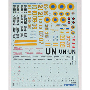 Foxbot Decals Mil Mi-24 Ukrainian Air Forces, Ukrainian Crocodiles, Part I - 1:72