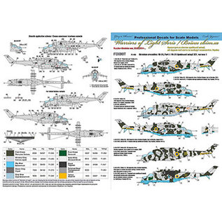 Foxbot Decals Mil Mi-24 Ukrainian Air Forces, Ukrainian Crocodiles, Part I - 1:72