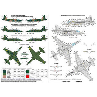 Foxbot Decals Ukrainian Rooks: Su-25 Ukrainian Air Forces and Stencils - 1:72
