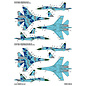 Foxbot Decals Su-27S & Su-27UB Ukrainian Air Forces, geometric camouflage and stencils - 1:72