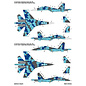 Foxbot Decals Su-27S & Su-27UB Ukrainian Air Forces, geometric camouflage and stencils - 1:72