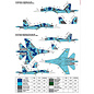 Foxbot Decals Su-27S & Su-27UB Ukrainian Air Forces, geometric camouflage and stencils - 1:72