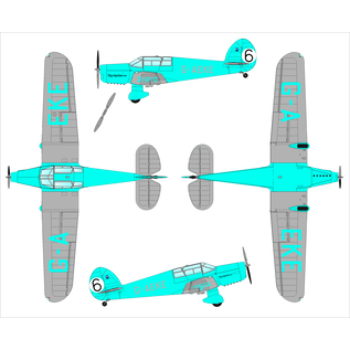 Dora Wings Percival Vega Gull (civil service) - 1:72