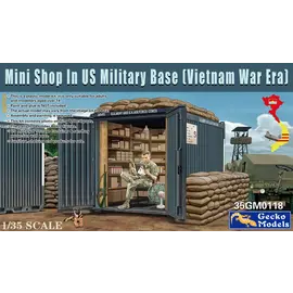 Gecko Models Gecko - Mini Shop in US Military Base Vietnam War - 1:35