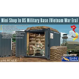 Gecko Models Mini Shop in US Military Base Vietnam War - 1:35