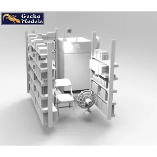 Gecko Models Mini Shop in US Military Base Vietnam War - 1:35