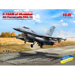 ICM General Dynamics F-16AM of Ukranian Forcers with PAG-14 - 1:72