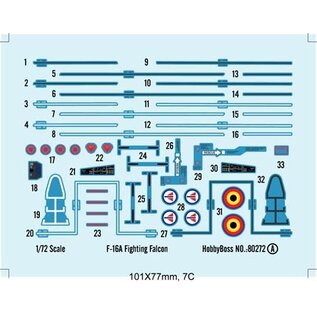 HobbyBoss General Dynamics F-16A Fighting Falcon - 1:72