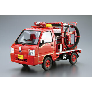 Aoshima Subaru Sambar Fire Engine - 1:24