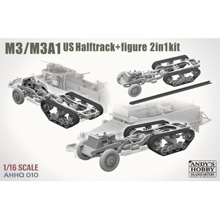 Andy's Hobby Headquarters M3/M3A1 US Halftrack - 2 in 1 Kit - 1:16