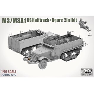 Andy's Hobby Headquarters M3/M3A1 US Halftrack - 2 in 1 Kit - 1:16