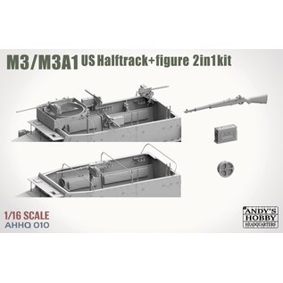 Andy's Hobby Headquarters M3/M3A1 US Halftrack - 2 in 1 Kit - 1:16