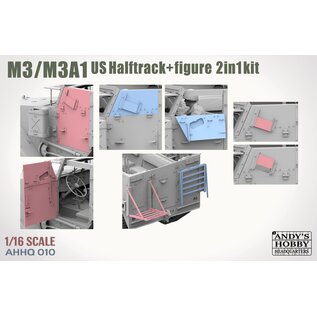 Andy's Hobby Headquarters M3/M3A1 US Halftrack - 2 in 1 Kit - 1:16