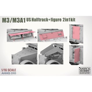 Andy's Hobby Headquarters M3/M3A1 US Halftrack - 2 in 1 Kit - 1:16