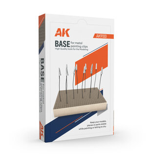 AK Interactive Halteplatte für Lackierhilfen / Krokodil-Klemmen