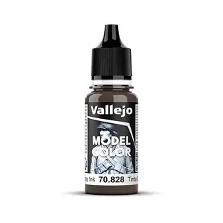Vallejo Model Color - 828 - Mahogany Ink, 18 ml