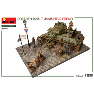 MiniArt Dresden 1945 - T-34/85 Field Repair - BigSet - 1:35