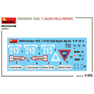 MiniArt Dresden 1945 - T-34/85 Field Repair - BigSet - 1:35