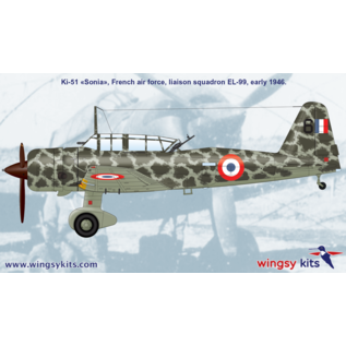 Wingsy Kits Mitsubishi Ki-51 "Sonia" IJA Type 99 assault plane "other services" - 1:48