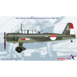 Wingsy Kits Mitsubishi Ki-51 "Sonia" IJA Type 99 assault plane "other services" - 1:48