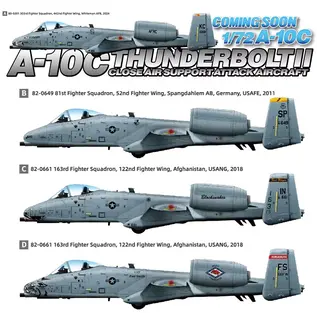 Great Wall Hobby  Fairchild-Republic A-10C Thunderbolt II Attack Aircraft Close Air Support - 1:72