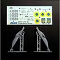 Rush Model Kits ECIPS+MWS pylons for F-16AM + Decals - 1:72