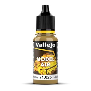 Vallejo Model Air 025 Dark Yellow - 18ml